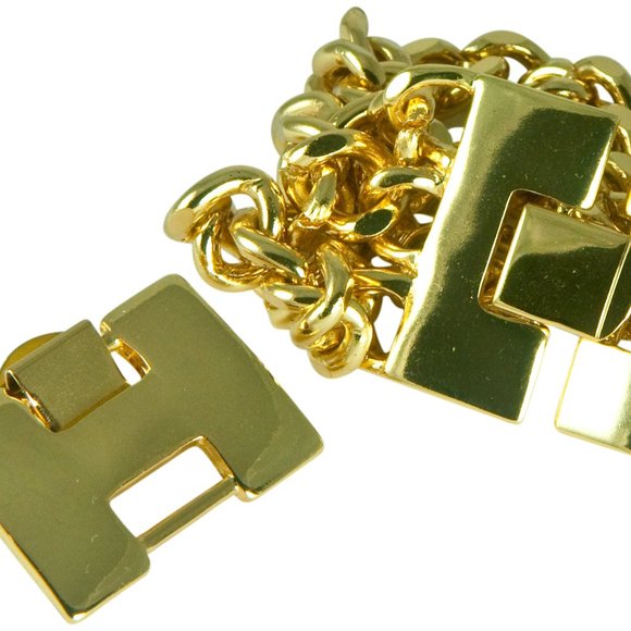 3 STRAND GOLD CHAIN LINK CLIP BRACELET, LOVE THIS BRACELET!!! - Picture 6 of 7